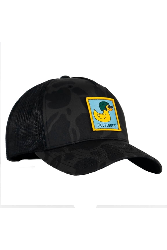Tactiduck Custom Patch Snapback Black Duck Camo / Black