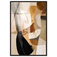 thumbnail image 1 of Tactile Depth II Framed High-Gloss Acrylic Glass Wall Art Earth Tone Boho Art by Art Remedy, Black Frame, 24 x 36, 1 of 7