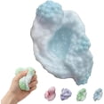 thumbnail image 1 of Tactile Grape Stress Ball Slow Rebound Fidget Fidget Toy Anxiety Calming Relief Ball Portable for Desk Focus & Study (Blue), 1 of 5
