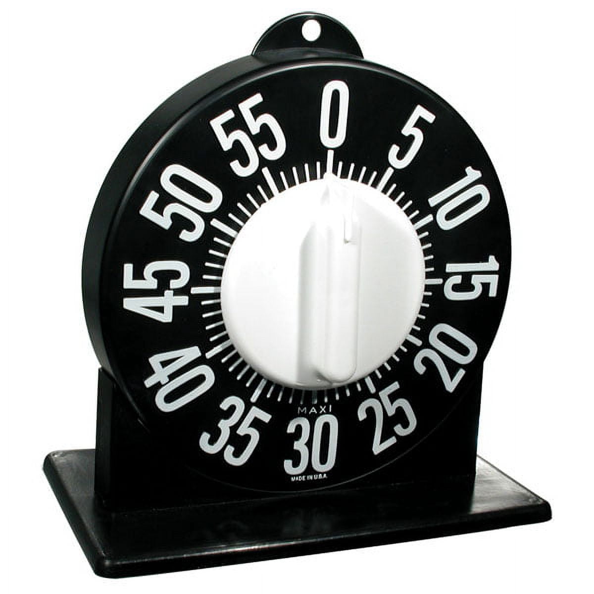 Extra Large Tactile Magnetic Kitchen Timer- White with Black Dial