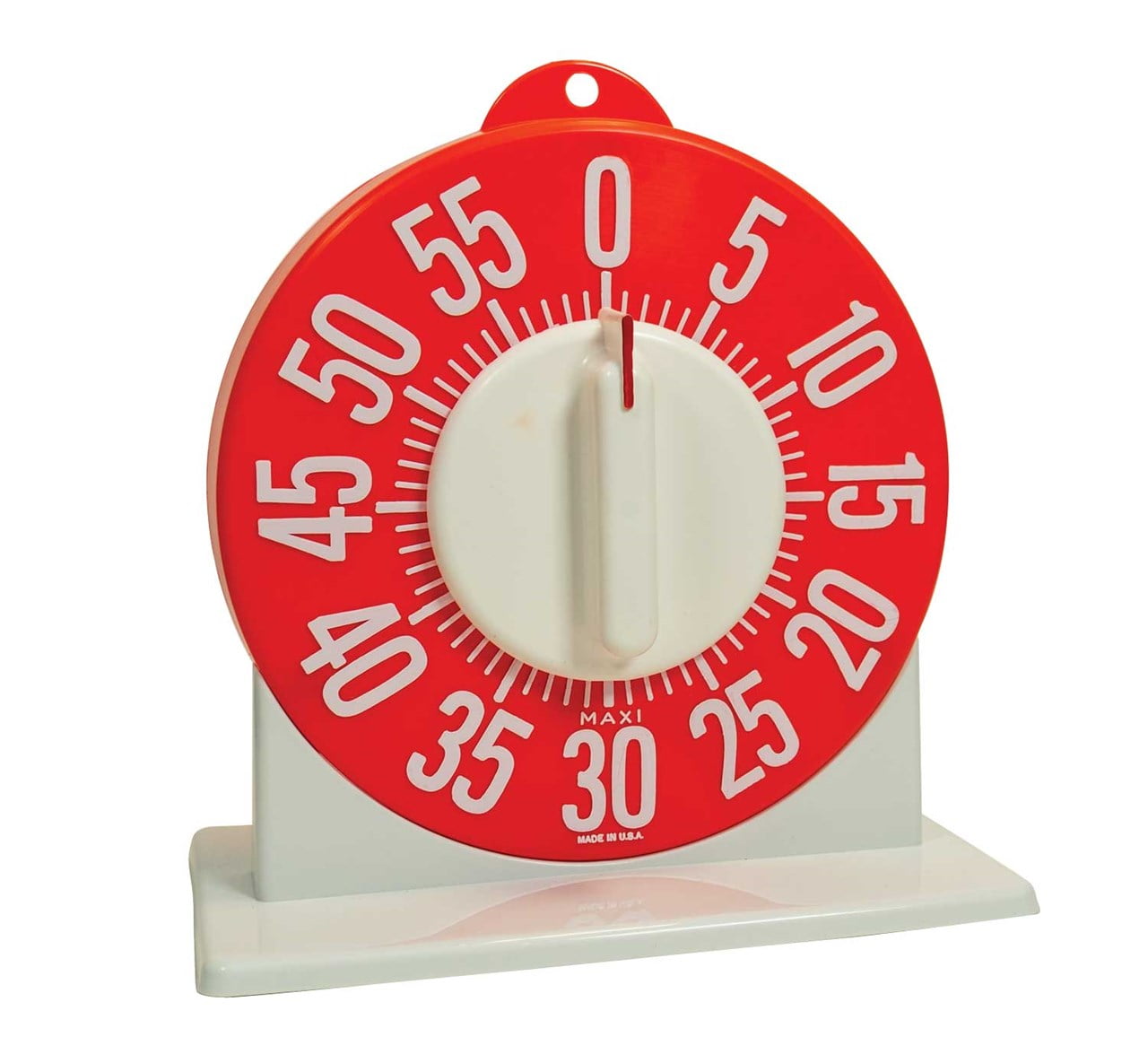 Tactile Low Vision Timer With Stand - Red with White Numbers - Walmart.com