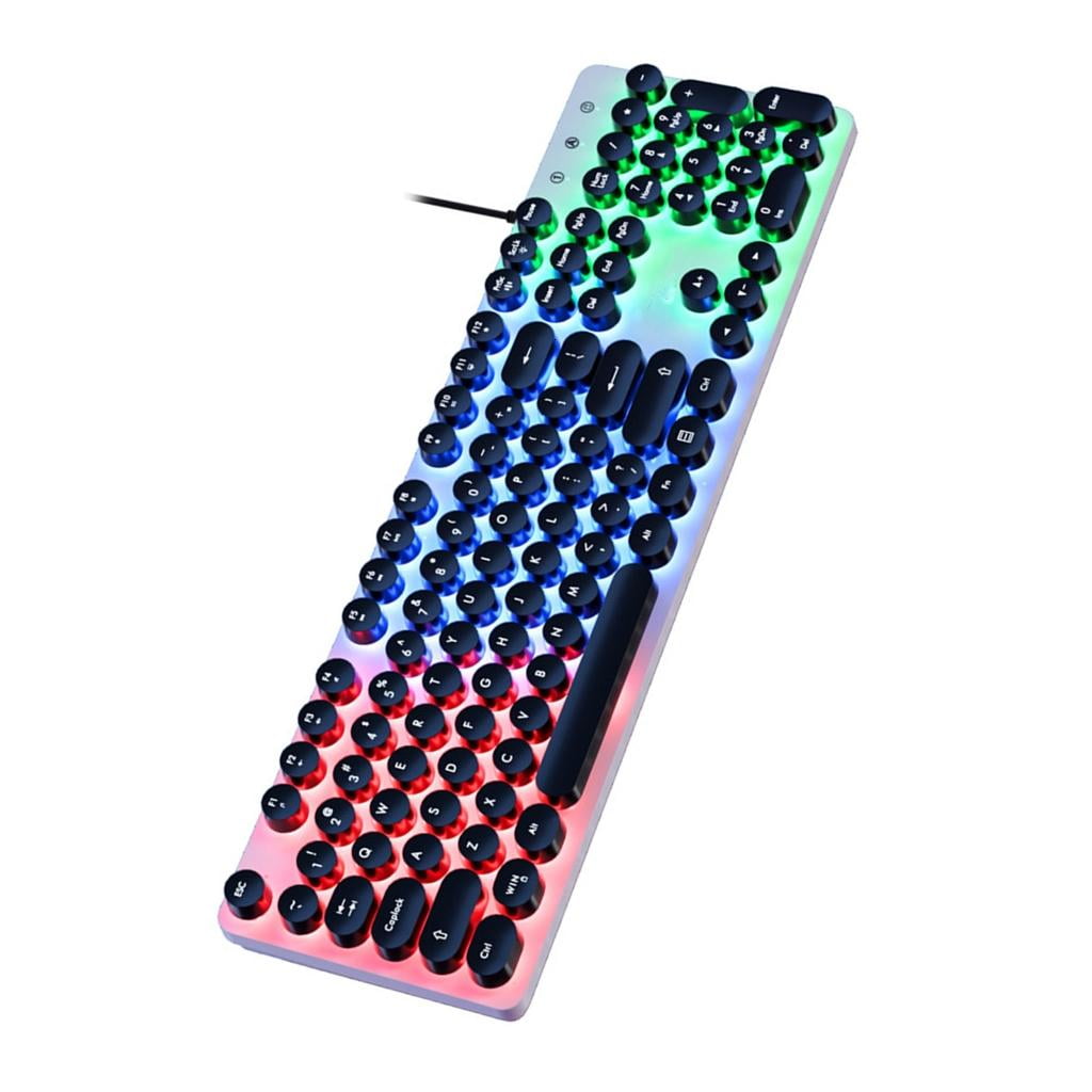 Tactile Mechanical Feel Wireds Keyboards RGBs Illuminations Multiple OS ...