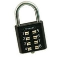thumbnail image 1 of Tactile Push-Button Combination Padlock - Black, 1 of 1