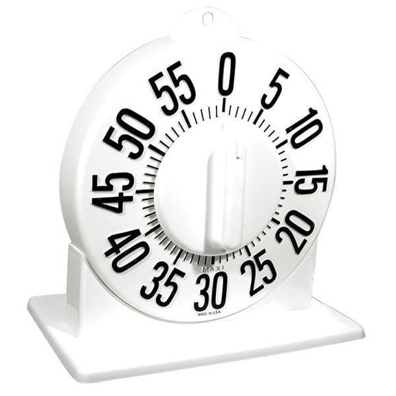 Easy-Read Tactile Timer with Stand - High Contrast Large Numbers