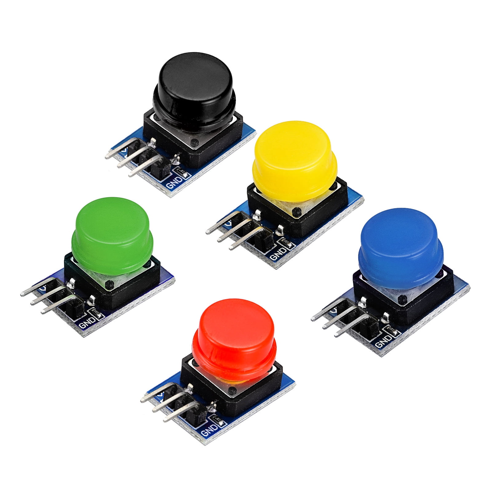 Tactile Switch Break Out Board Button Key Module 3P 3.3-5V for Single ...