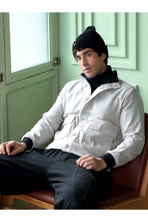 Tactile-Utility Bomber Jacket