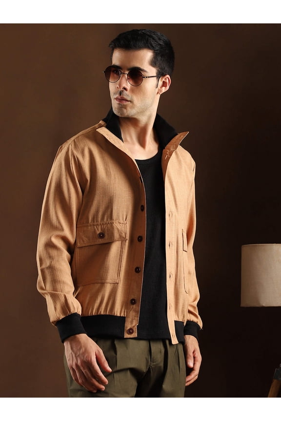 Tactile-Utility Bomber Jacket