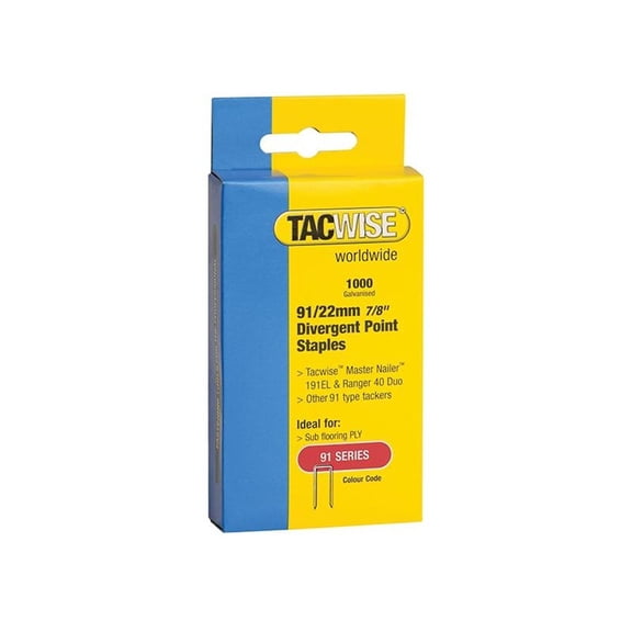 Tacwise 91 Series Divergent Point Staples