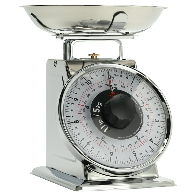 Tada 11lb Analog Kitchen Scale, Mechanical Food Scale for Grams
