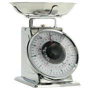 Tada 11lb Analog Food Scale Portion Control Mechanical Kitchen Scale for Weight Meat, Cooking, Baking Silver