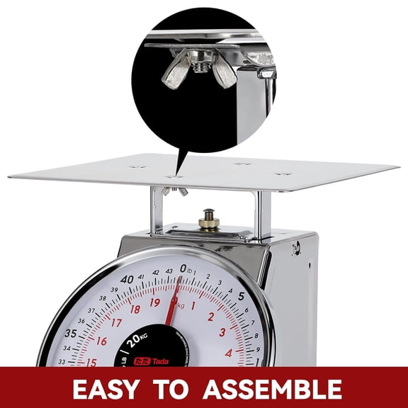 Tada 44 LBS Stainless Steel Mechanical Kitchen Scale
