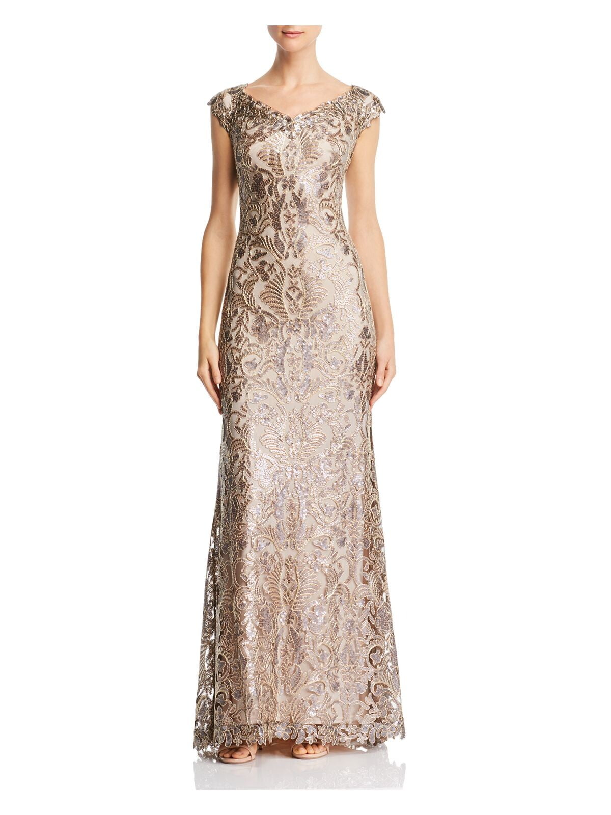 Tadashi Shoji Womens Embroidered Sequin A-Line Dress - Walmart.com Tadashi Shoji Womens Embroidered Sequin A-Line Dress - Walmart.com