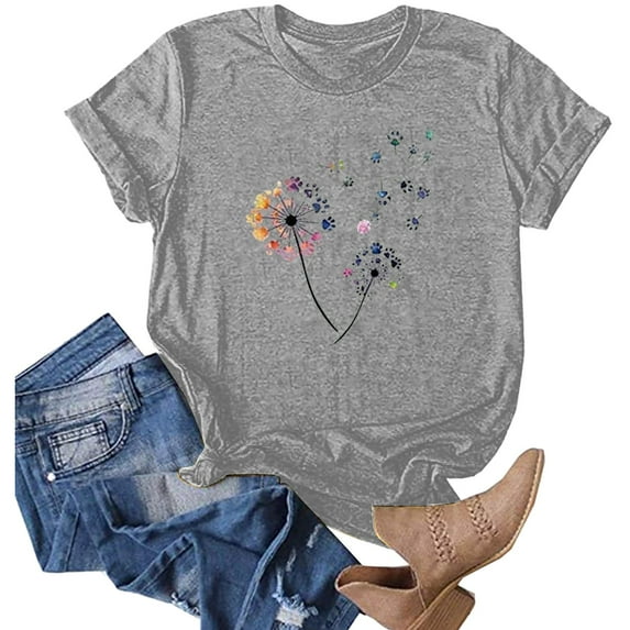 Taday Deals! Teen Girls Trendy Stuff Blouses for Women Fashion 2023 Aesthetic Clothes for Teen Girls Teenage Girl Clothes Cute Crop Tops for Teen Girls Dinosaur Jewelry Dinosaur Shirt Women Ye-Gray
