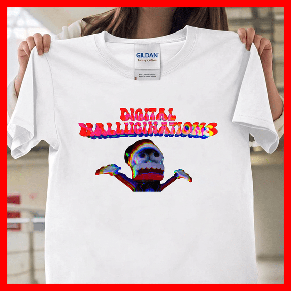 Tadc Digital Hallucinations Surreal Circus Inspired Art G16372, Unisex T-Shirt for Men & Women, Premium Cotton Tee, Sizes S-5XL
