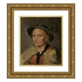 thumbnail image 1 of Tadeusz Ajdukiewicz 15x17 Gold Ornate Wood Frame and Double Matted Museum Art Print Titled - Portrait of a Highlander (1881), 1 of 4