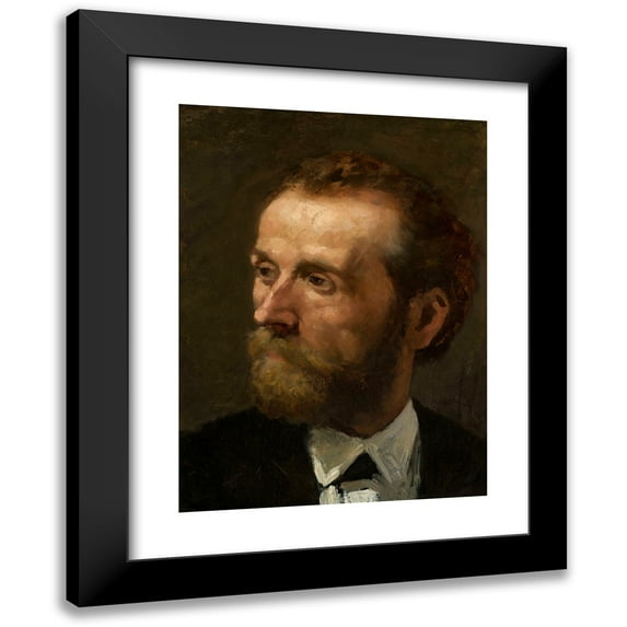 Tadeusz Ajdukiewicz 19x24 Black Modern Framed Museum Art Print Titled - Portrait of Kazimierz Alchimowicz, Painter (1875)