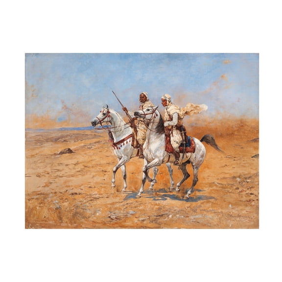 Tadeusz Ajdukiewicz 'Crossing the Desert' Canvas Art - 47 x 35 Inches