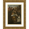 thumbnail image 1 of Tadeusz Kuntze 14x18 Gold Ornate Wood Frame and Double Matted Museum Art Print Titled - Miracle of the Church, 1 of 4