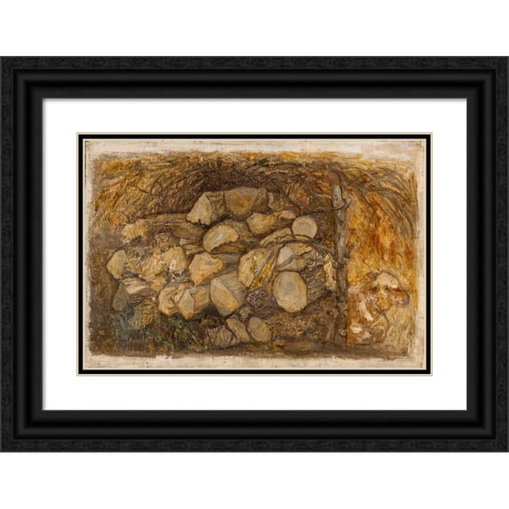 Tadeusz Makowski 14x11 Black Ornate Wood Framed Double Matted Museum Art Print Titled: Tree Bar (1932)