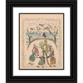 thumbnail image 1 of Tadeusz Makowski 15x18 Black Ornate Wood Framed Double Matted Museum Art Print Titled - Name Day Card for Maria Mickiewiczowna (1917), 1 of 5