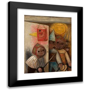 Tadeusz Makowski 20x24 Black Modern Framed Museum Art Print Titled - Swordsmen (1931)