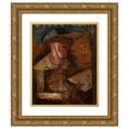 thumbnail image 1 of Tadeusz Makowski 20x24 Gold Ornate Framed and Double Matted Museum Art Print Titled - Masquerade in the Dark (1931), 1 of 4