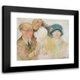 thumbnail image 1 of Tadeusz Makowski 23x20 Black Modern Framed Museum Art Print Titled - Portrait of a Painter and His Family (M. Gromaire) (1925), 1 of 5