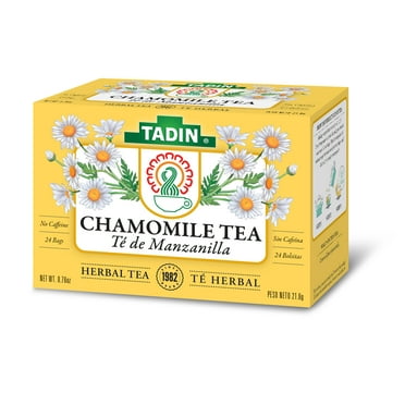Tadin Chamomile Tea, Herbal Tea, Caffeine-Free Tea, Herbal Tea Bags, 24 Count, Pack of 1