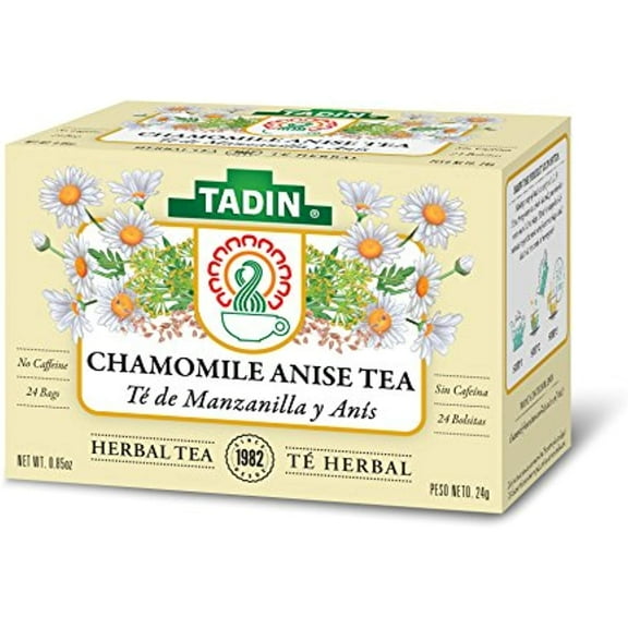 Tadin Herb And Tea Chamomile & Anise Herbal Caffeine Free, 24 Count, Pack Of 6
