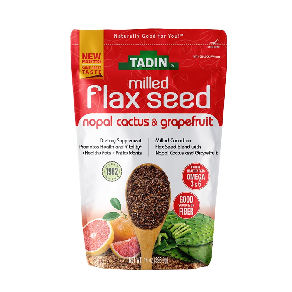 Tadin Nopal and Grapefruit Milled Flaxseed. Natural Dietary Supplement