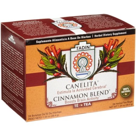 Tadin Tea, Canelita (Cinnamon Blend) Tea, 24-Count Tea Bags (Pack Of 12)