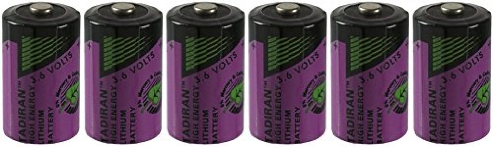 Tadiran TL5902 3.6V 1/2 AA Backup Lithium 6 Batteries
