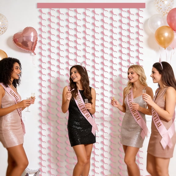 Tadpole Rain Curtain Bachelorette Party Backdrop Decor - 39.4 X 78.7 Inch For Festive Party Background Decoration, Party Scene Layout - Ideal For Bachelorette Parties, Girl's