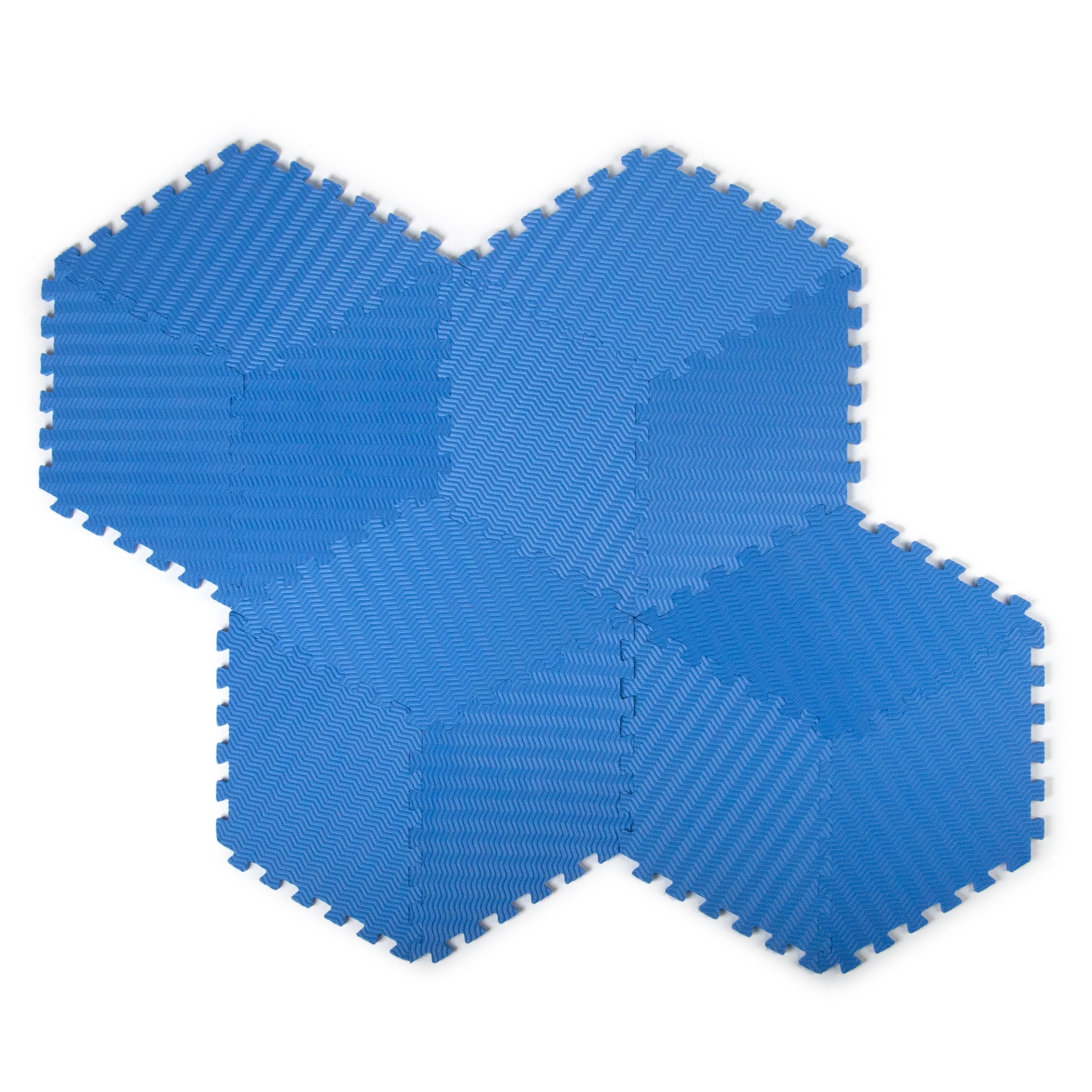Tadpoles 12 Piece Rhombus Foam Play Mat Set, Blue