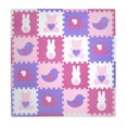 thumbnail image 1 of Tadpoles 16 Pc Soft EVA Foam Playmat Set Teddy & Friends, Pink & Purple, 1 of 4