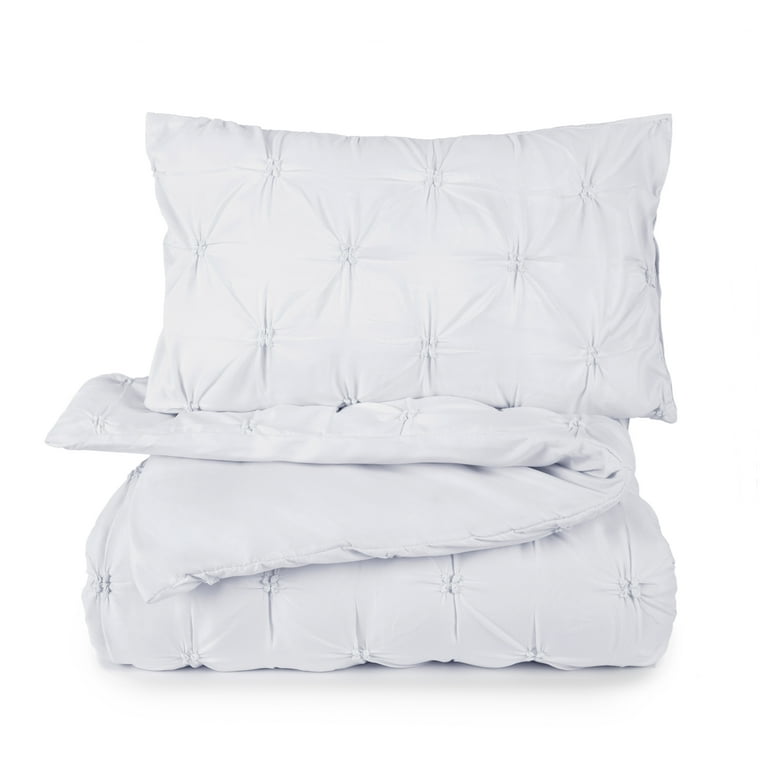 Tadpoles 2 Piece Toddler Gathered Duvet Set White Walmart