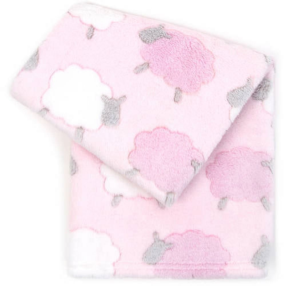 Tadpoles 3D Jacquard Plush UltraSoft Baby Blanket
