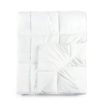 Tadpoles Box Quilted Comforter, Twin Size, White