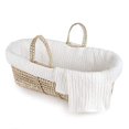 Tadpoles Cable Knit Moses Basket and Bedding Set, Ivory