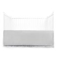 thumbnail image 1 of Tadpoles Microfiber Dust Ruffle with Tassel Bed Skirts, Crib - Pink, 28"x52", 1 of 2