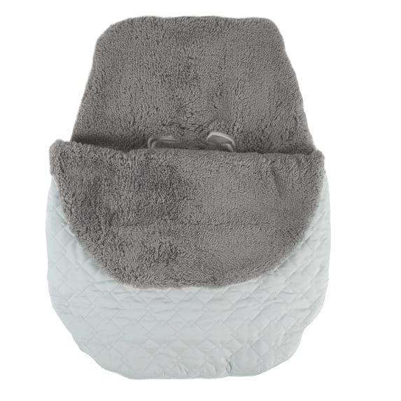 Tadpoles Quilted Stroller & Car Seat Cover, Light Grey