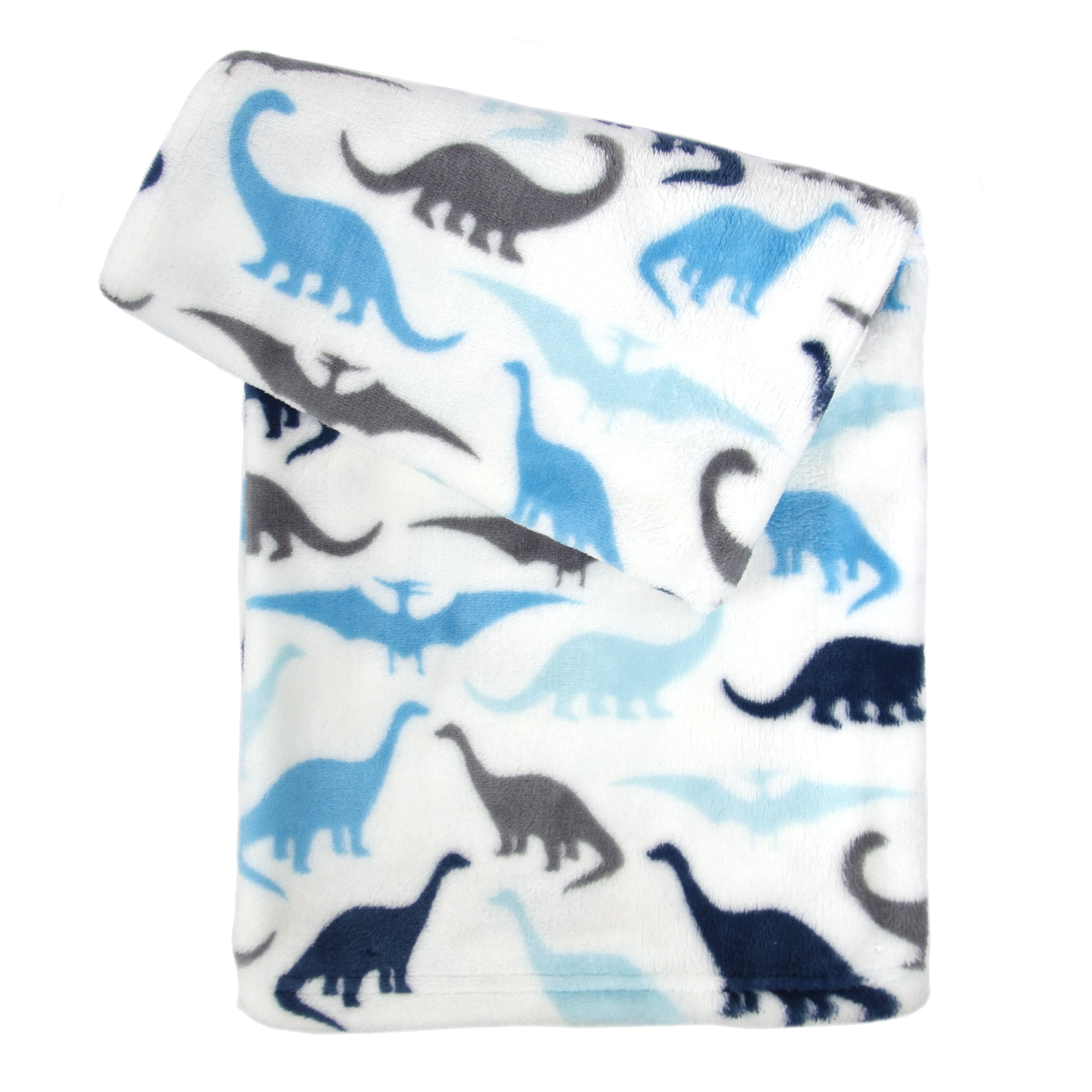 Tadpoles UltraSoft Microfleece Plush Dinosaur Baby Blanket, 30x40