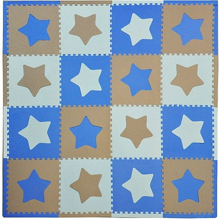 Tadpoles - Play Mat Set Stars - blue, gray