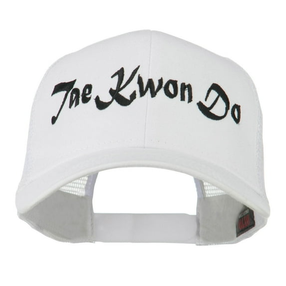 Tae Kwon Do Embroidered Trucker Cap - White OSFM