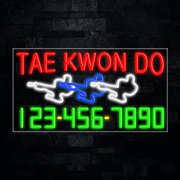 Tae Kwon Do LED Neon Sign 33L x 18H #35103
