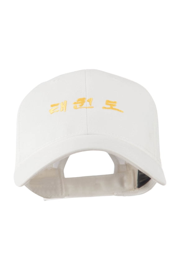 Tae Kwon Do in Korean Embroidered Cap - White OSFM