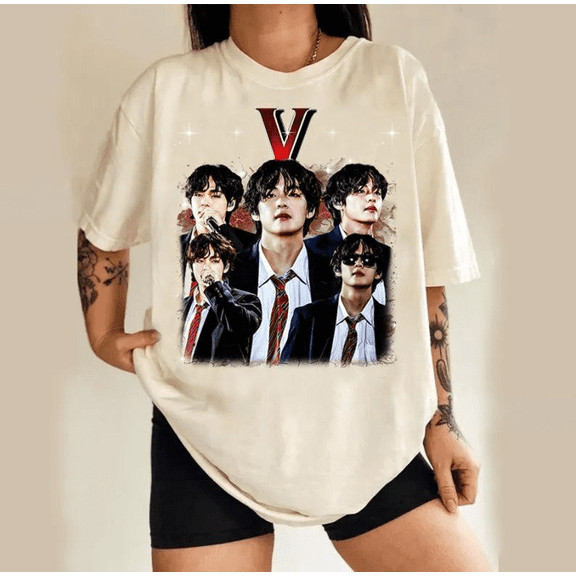 Taehyung-V BTSS Graphic T-Shirt, Kpop Music Band Unisex Tee, WE01