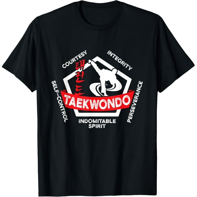 Taekwondo 5 Tenets Martial Arts Ata Itf Gift Shirt