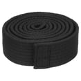 thumbnail image 1 of Uxcell Polyester Taekwondo Colored Ranking Belt For Practitioners Black 1.57"x5.2', 1 of 5