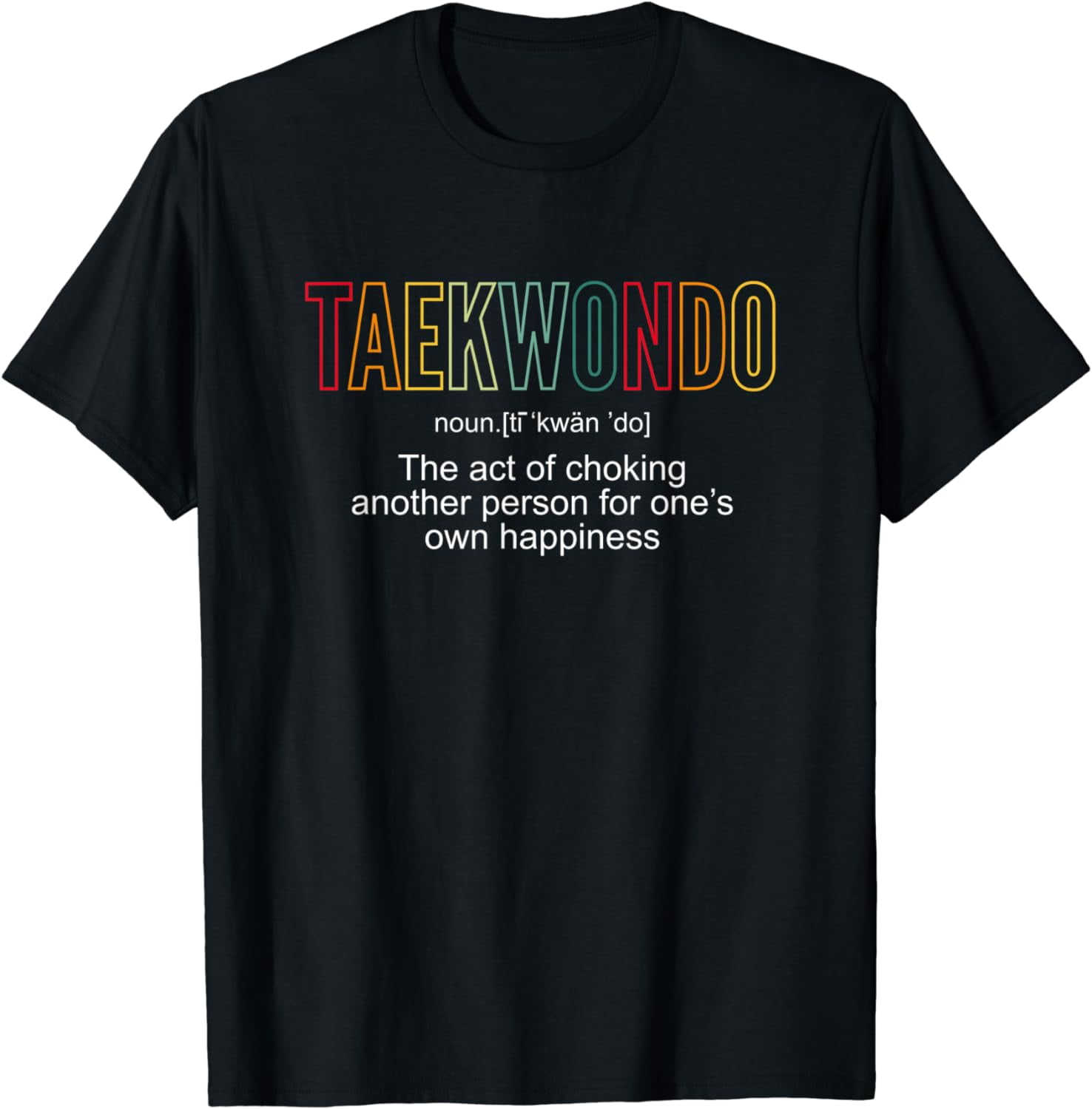 Taekwondo Definition Tae Kwon Do Fighter T-Shirt - Walmart.com